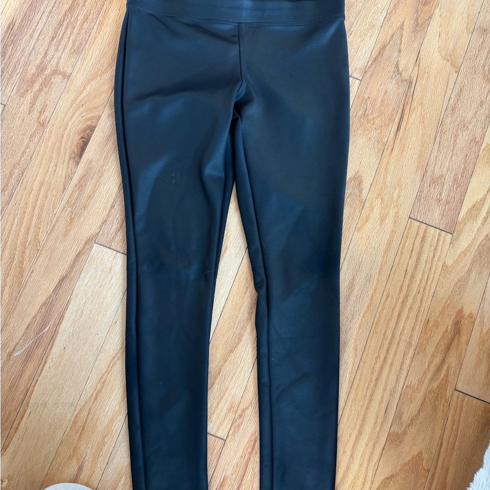 Black Faux Leather Leggings express used once